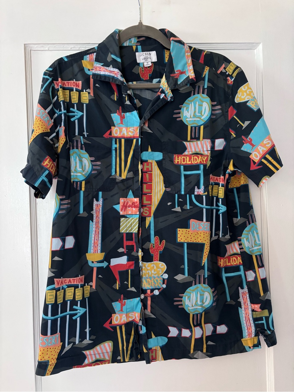Men's Liberty of London Graphic Resort Shirt with Multicolor